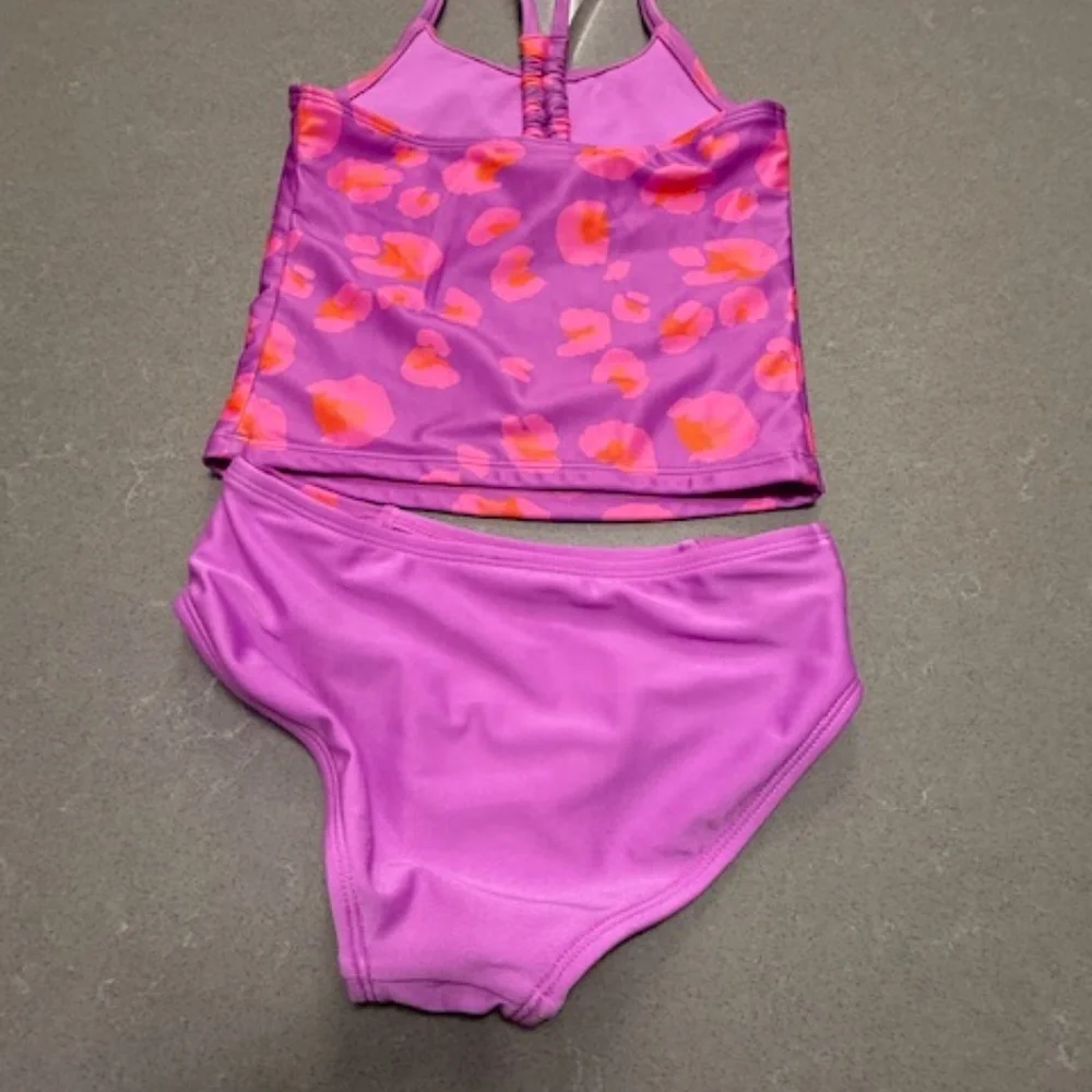 NWOT 2pc Purple/Pink Cat & Jack Tankini & Bikini Size XS Never worn